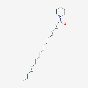 molecular formula C23H39NO B12559611 1-(Piperidin-1-YL)octadeca-2,4,14-trien-1-one CAS No. 144525-15-5