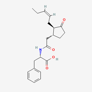 molecular formula C21H27NO4 B1255966 (2S)-2-[[2-[(1R,2R)-3-氧代-2-[(Z)-戊-2-烯基]环戊基]乙酰]氨基]-3-苯基丙酸 