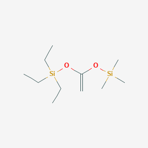 molecular formula C11H26O2Si2 B12559669 6,6-Diethyl-2,2-dimethyl-4-methylidene-3,5-dioxa-2,6-disilaoctane CAS No. 193144-40-0