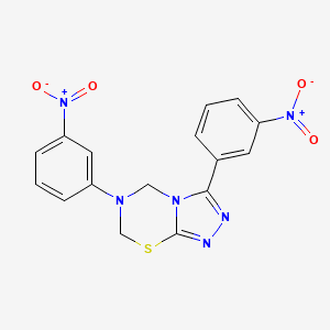 3,6-Bis(3-nitrophenyl)-5,7-dihydro-[1,2,4]triazolo[3,4-b][1,3,5]thiadiazine