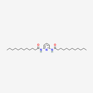 molecular formula C29H51N3O2 B12559682 Dodecanamide, N,N'-(2,6-pyridinediyl)bis- CAS No. 160413-36-5