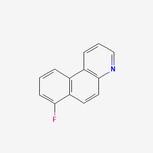 molecular formula C13H8FN B12559696 7-Fluorobenzo[f]quinoline CAS No. 163275-66-9