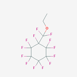 molecular formula C9H5F13O B12559778 Cyclohexane, (ethoxydifluoromethyl)undecafluoro- CAS No. 181214-66-4