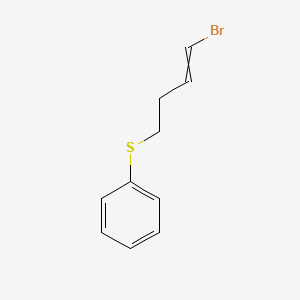 molecular formula C10H11BrS B12559787 [(4-Bromobut-3-en-1-yl)sulfanyl]benzene CAS No. 189290-34-4