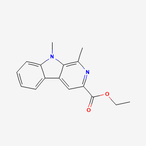 9H-Pyrido[3,4-b]indole-3-carboxylic acid, 1,9-dimethyl-, ethyl ester