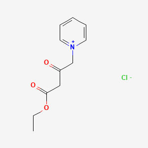 molecular formula C11H14ClNO3 B12559808 1-(4-Ethoxy-2,4-dioxobutyl)pyridin-1-ium chloride CAS No. 149435-17-6