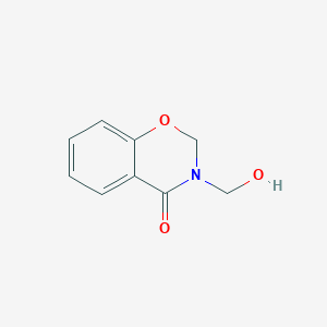 molecular formula C9H9NO3 B12559816 3-(Hydroxymethyl)-2,3-dihydro-4H-1,3-benzoxazin-4-one CAS No. 142976-54-3