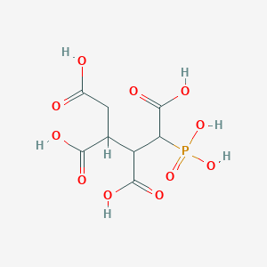 molecular formula C8H11O11P B12559828 1-Phosphonobutane-1,2,3,4-tetracarboxylic acid CAS No. 143557-89-5