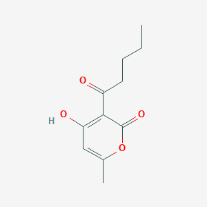 4-Hydroxy-6-methyl-3-pentanoyl-2H-pyran-2-one