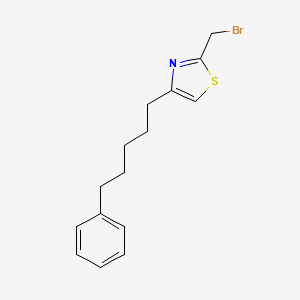 2-(Bromomethyl)-4-(5-phenylpentyl)-1,3-thiazole