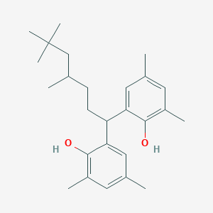 molecular formula C26H38O2 B12559849 2,2'-(4,6,6-Trimethylheptane-1,1-diyl)bis(4,6-dimethylphenol) CAS No. 183199-33-9