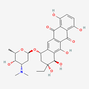 (7S,9R,10R)-7-[(2R,4S,5S,6S)-4-(dimethylamino)-5-hydroxy-6-methyloxan-2-yl]oxy-9-ethyl-1,4,9,10,11-pentahydroxy-8,10-dihydro-7H-tetracene-5,12-dione