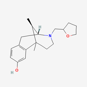 molecular formula C19H27NO2 B1255987 (9R,13R)-1,13-dimethyl-10-(oxolan-2-ylmethyl)-10-azatricyclo[7.3.1.02,7]trideca-2(7),3,5-trien-4-ol 