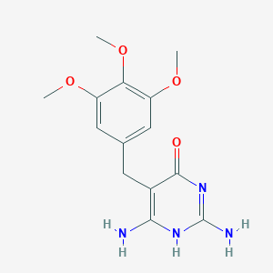 molecular formula C14H18N4O4 B125599 6-羟基甲氧苄啶 CAS No. 112678-48-5