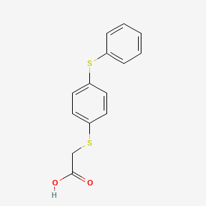 {[4-(Phenylsulfanyl)phenyl]sulfanyl}acetic acid