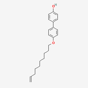 molecular formula C22H28O2 B12559909 4'-[(Dec-9-en-1-yl)oxy][1,1'-biphenyl]-4-ol CAS No. 151582-22-8