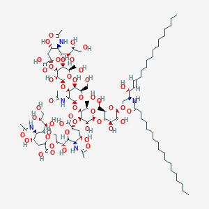 molecular formula C95H165N5O47 B1255992 GT1b ganglioside (C36) 