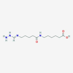 6-({5-[(E)-(Hydrazinylmethylidene)amino]pentanoyl}amino)hexanoic acid