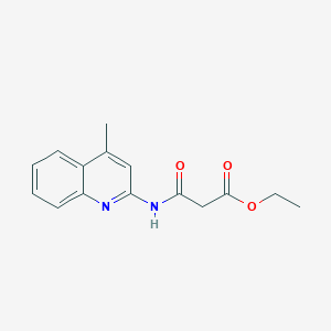 Propanoic acid, 3-[(4-methyl-2-quinolinyl)amino]-3-oxo-, ethyl ester