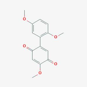 2,5-Cyclohexadiene-1,4-dione, 2-(2,5-dimethoxyphenyl)-5-methoxy-