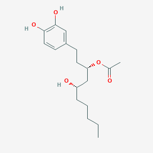 (3S,5S)-1-(3,4-Dihydroxyphenyl)-5-hydroxydecan-3-YL acetate