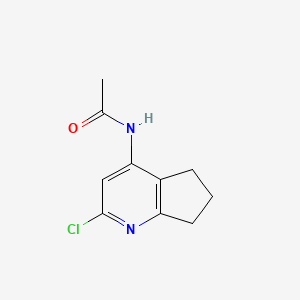 N-(2-Chloro-6,7-dihydro-5H-cyclopenta[b]pyridin-4-yl)acetamide