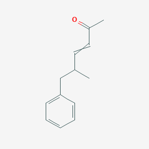 molecular formula C13H16O B12559975 5-Methyl-6-phenylhex-3-en-2-one CAS No. 193476-31-2