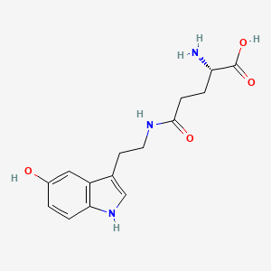 molecular formula C15H19N3O4 B1256000 gamma-Glutamyl-5-hydroxytryptamine CAS No. 62608-14-4