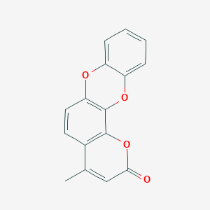 2H-Benzo[b]pyrano[2,3-f][1,4]benzodioxin-2-one, 4-methyl-