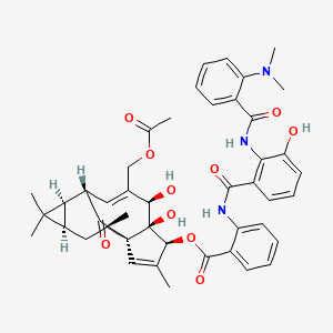 molecular formula C45H49N3O10 B1256005 Milliamine CAS No. 34391-10-1