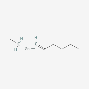 molecular formula C8H16Zn B12560054 Zinc, ethyl-1-hexenyl- CAS No. 195154-45-1