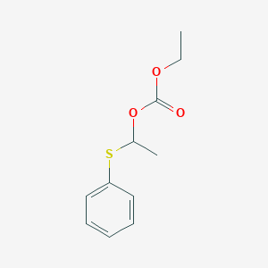 molecular formula C11H14O3S B12560061 Ethyl 1-(phenylsulfanyl)ethyl carbonate CAS No. 185145-48-6