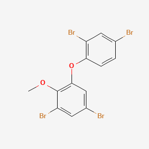 molecular formula C13H8Br4O2 B1256007 1,5-Dibromo-3-(2,4-dibromophenoxy)-2-methoxybenzene CAS No. 96920-28-4