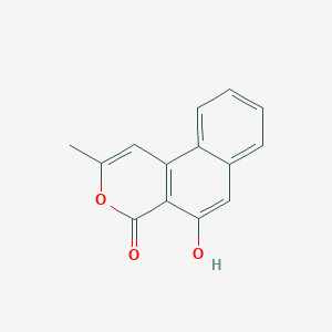 molecular formula C14H10O3 B12560087 5-Hydroxy-2-methyl-4H-naphtho[2,1-c]pyran-4-one CAS No. 194236-95-8