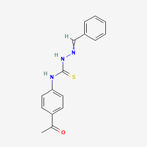 N-(4-Acetylphenyl)-2-benzylidenehydrazine-1-carbothioamide