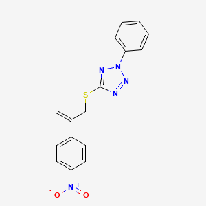 5-{[2-(4-Nitrophenyl)prop-2-en-1-yl]sulfanyl}-2-phenyl-2H-tetrazole