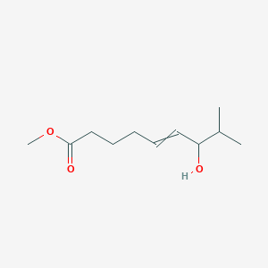 molecular formula C11H20O3 B12560094 Methyl 7-hydroxy-8-methylnon-5-enoate CAS No. 142889-51-8