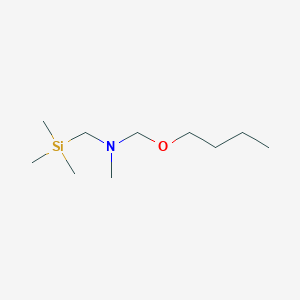 molecular formula C10H25NOSi B12560098 1-Butoxy-N-methyl-N-[(trimethylsilyl)methyl]methanamine CAS No. 179868-72-5