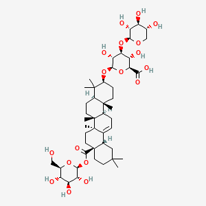 beta-D-Glucopyranosiduronic acid, (3beta)-28-(beta-D-glucopyranosyloxy)-28-oxoolean-12-en-3-yl 3-O-beta-D-xylopyranosyl-