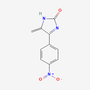 molecular formula C10H7N3O3 B12560115 2H-Imidazol-2-one, 1,5-dihydro-5-methylene-4-(4-nitrophenyl)- CAS No. 185533-25-9