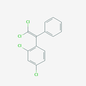 molecular formula C14H8Cl4 B12560132 2,4-Dichloro-1-(2,2-dichloro-1-phenylethenyl)benzene CAS No. 198886-60-1