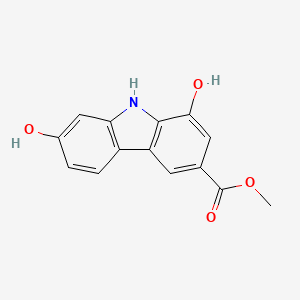 molecular formula C14H11NO4 B1256017 Clausine R 