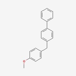 molecular formula C20H18O B12560183 4-[(4-Methoxyphenyl)methyl]-1,1'-biphenyl CAS No. 142957-94-6