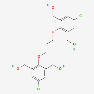 {Propane-1,3-diylbis[oxy(5-chlorobenzene-2,1,3-triyl)]}tetramethanol