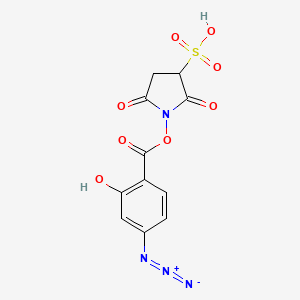 3-Pyrrolidinesulfonic acid, 1-[(4-azido-2-hydroxybenzoyl)oxy]-2,5-dioxo-