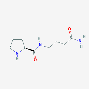 molecular formula C9H17N3O2 B12560207 N-(4-Amino-4-oxobutyl)-L-prolinamide CAS No. 176692-69-6