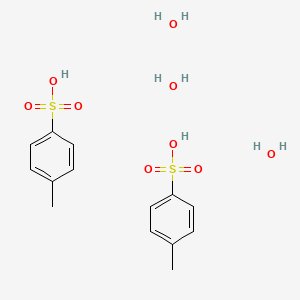 molecular formula C14H22O9S2 B12560209 4-Methylbenzene-1-sulfonic acid--water (2/3) CAS No. 189944-94-3