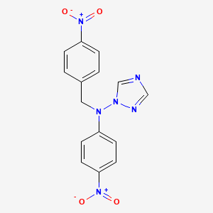 1H-1,2,4-Triazol-1-amine, N-(4-nitrophenyl)-N-[(4-nitrophenyl)methyl]-