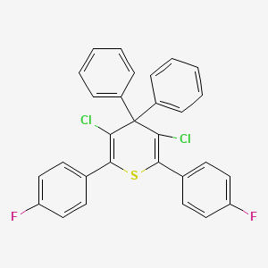 3,5-Dichloro-2,6-bis(4-fluorophenyl)-4,4-diphenyl-4H-thiopyran