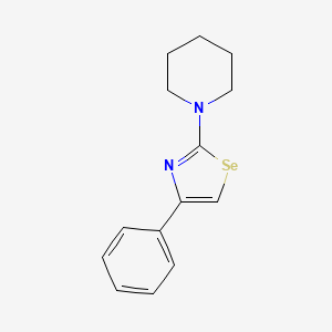 Piperidine, 1-(4-phenyl-2-selenazolyl)-